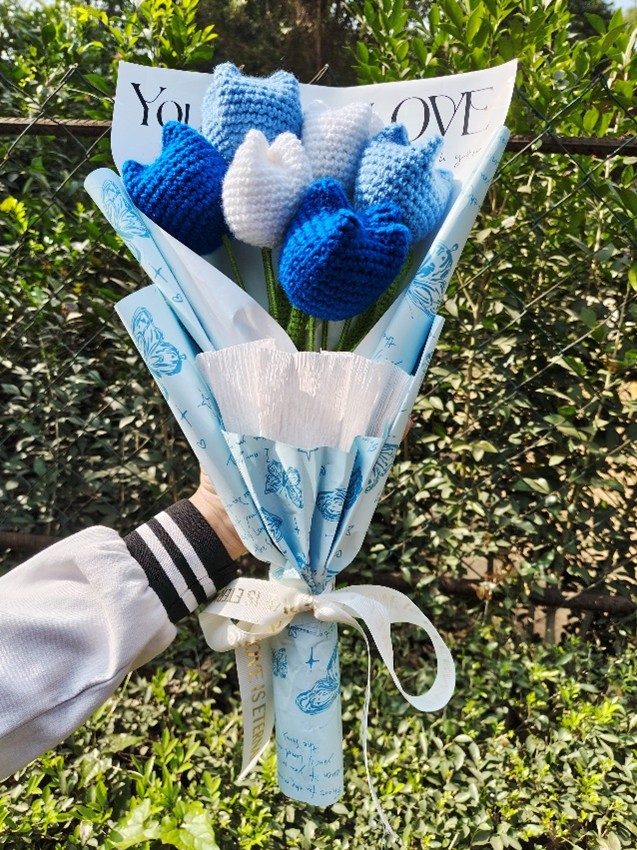 Blue Flutter Bouquet